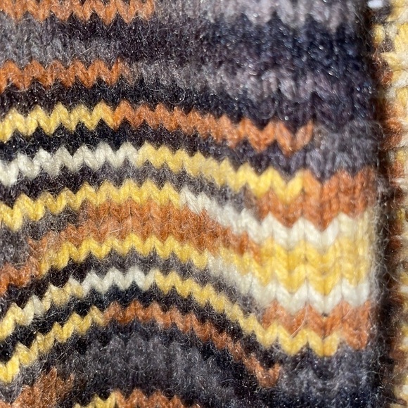 Mouchette EUC Large Open front Knit Striped Cardigan - Picture 3 of 8